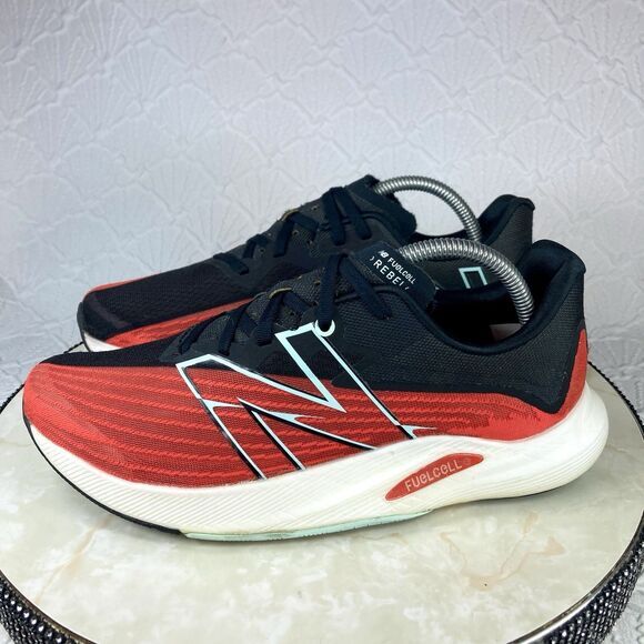 New Balance Rebel 2 Sneakers Men 9 Red Black Ghost Pepper Athletic Running Shoes - Picture 6 of 12
